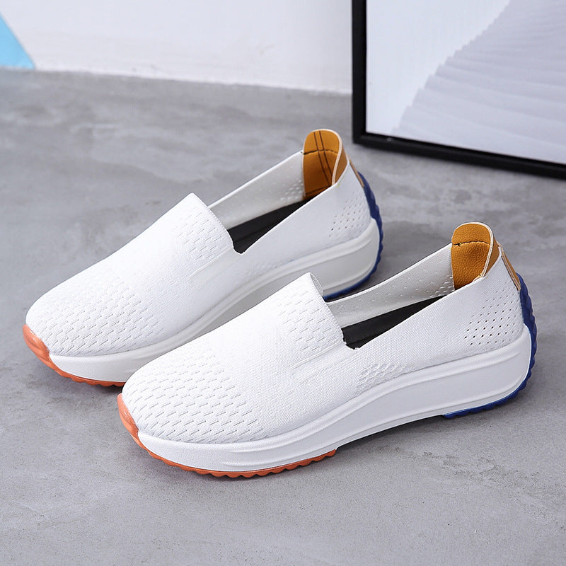 Damen Sneaker Leicht Bequem Slip-On Schuhe