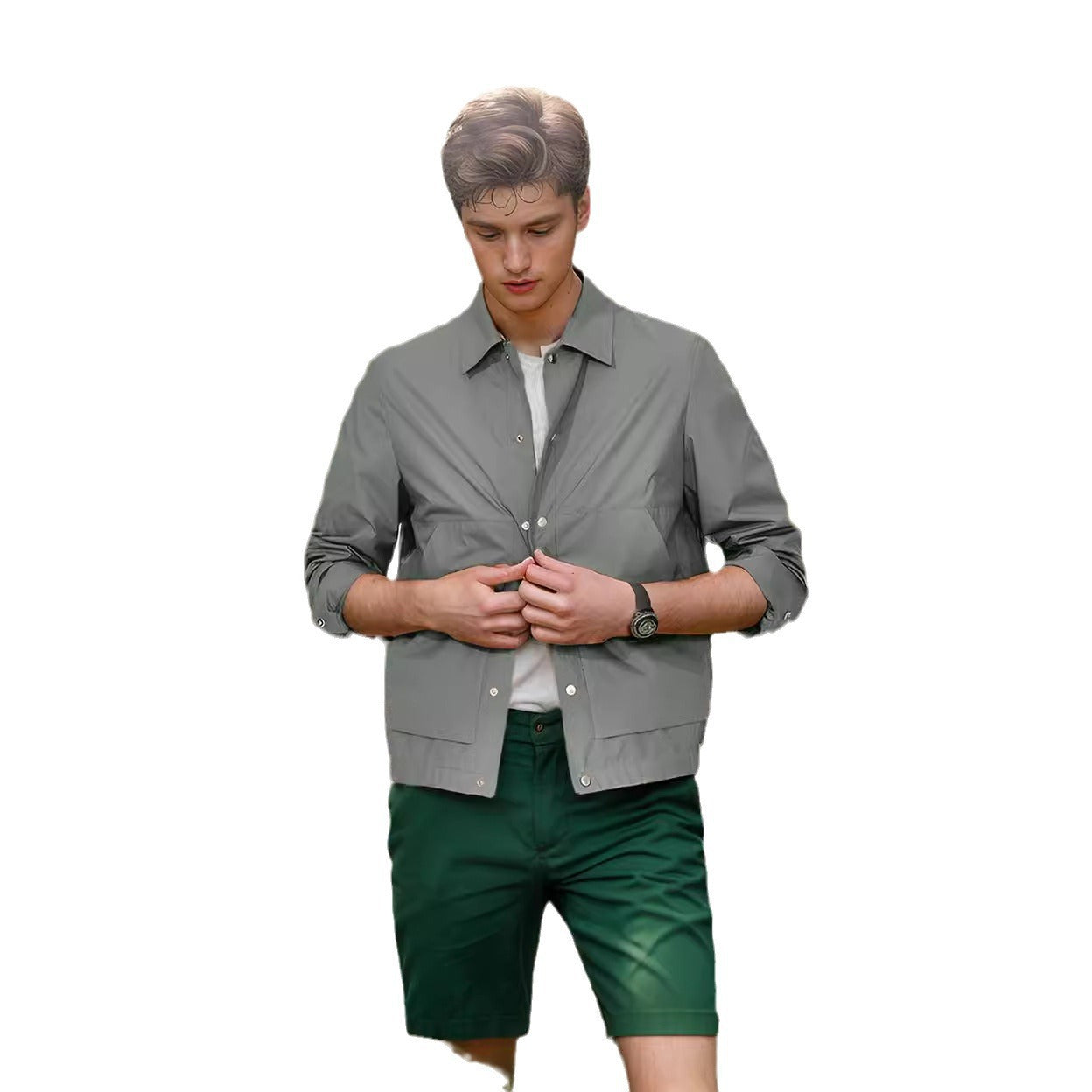 Leichte Herren Outdoor-Jacke Wasserabweisend Sportlich