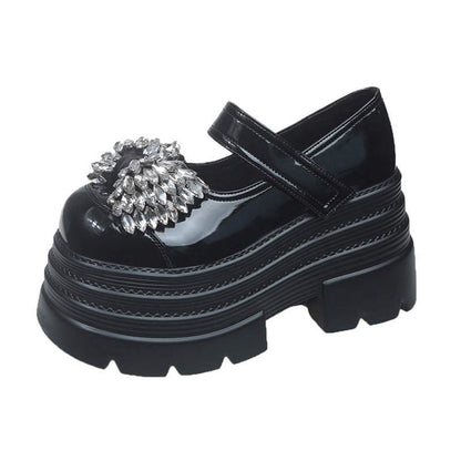 Damen Ballerinas Komfortabel Glitzer Schleife