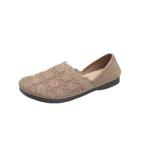 Damen Ballerinas Bequem Strickdesign Modisch