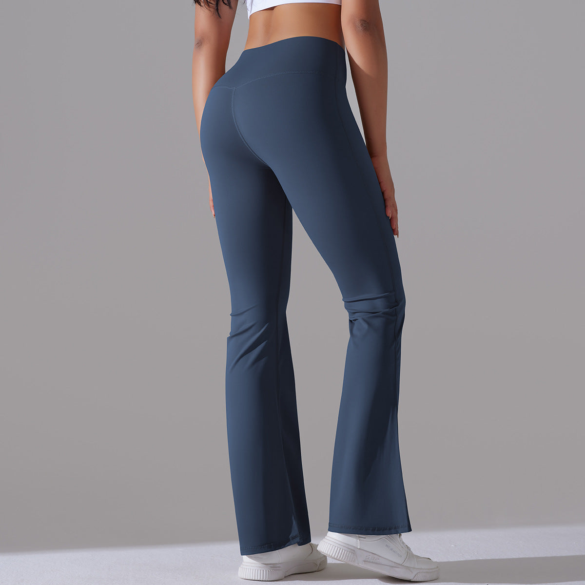 Fitnesshose Damengröße mit Hochem Bund Formende Leggings