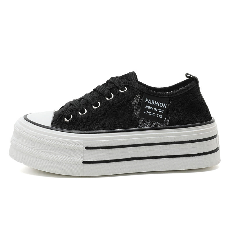 Damen Plateau Sneaker Hoch modisch Rutschfest - BerlinGlamour