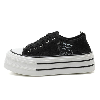 Damen Plateau Sneaker Hoch modisch Rutschfest - BerlinGlamour