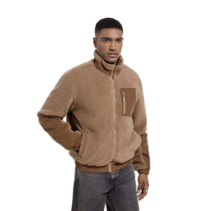 Die neue Bezeichnung lautet: Hochwertige Fleecejacke mit Kragen und seitlichen Reißverschlusstaschen BerlinGlamour - BerlinGlamour