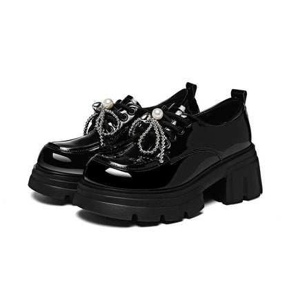 Damen Schnürschuhe Modisch mit Zierdetails
