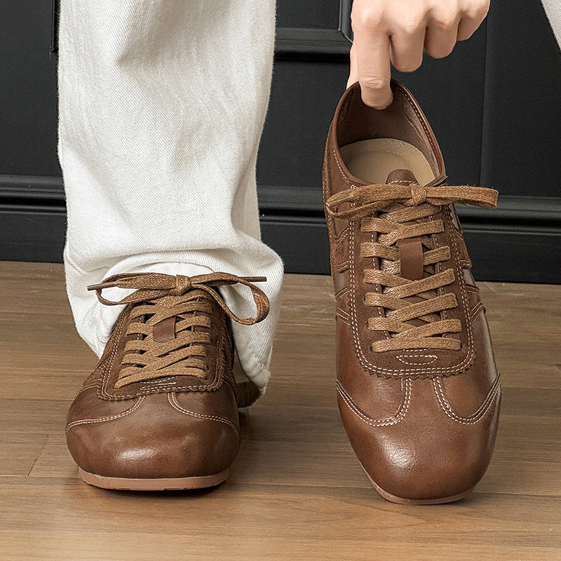 Damen Leder Schnürschuhe Elegante Mode Schuhe Frauen