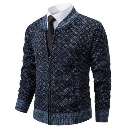 Herren Strickblazer Modern mit Feinmuster