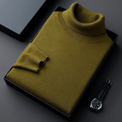Wärmer Rollkragenpullover für Herren