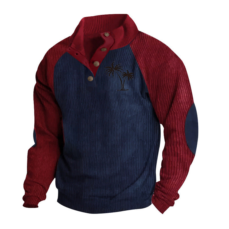 Herren Pullover Lässig Stehkragen Modern