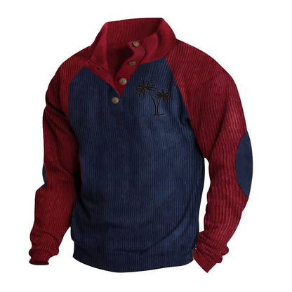 Herren Pullover Lässig Stehkragen Modern