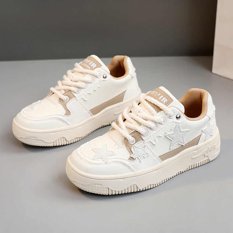 Damen Sneaker Sternenmuster Weich und Bequem