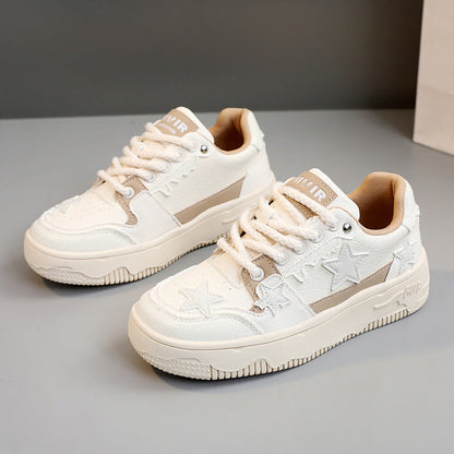 Damen Sneaker Sternenmuster Weich und Bequem