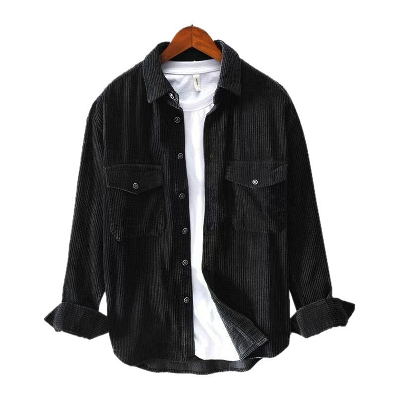 Herren Flanellhemd Kariert Mit Brusttaschen Warm