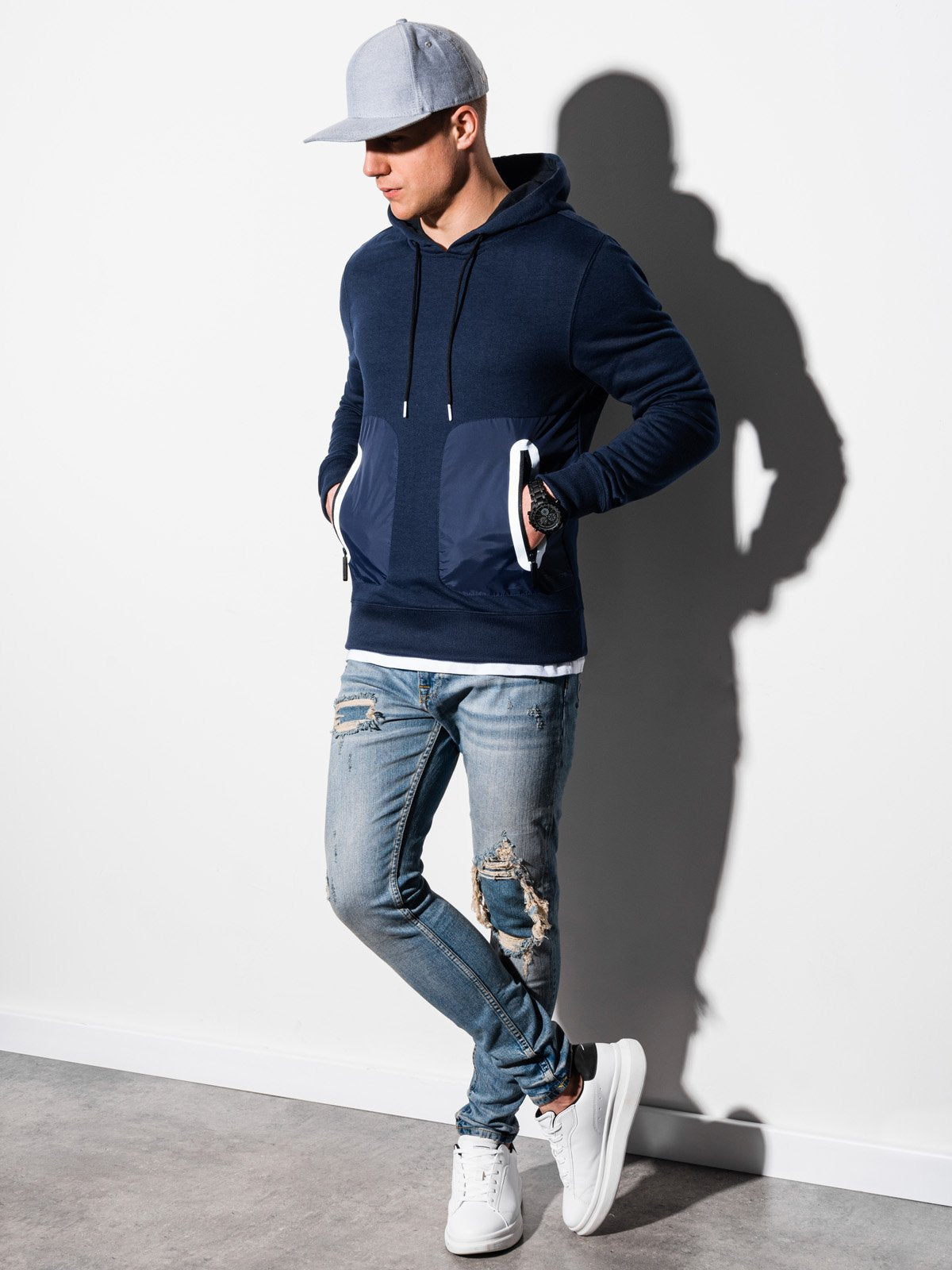 Herren Kapuzenpullover Funktionale Taschen Stylisch Modern