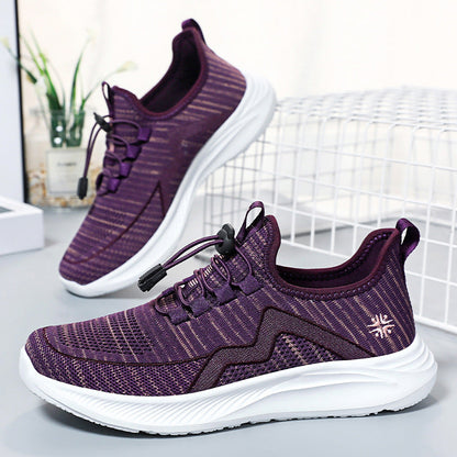 Damen Sneaker Leicht Sportliche Laufschuhe Mit Schnellschnürsystem - BerlinGlamour