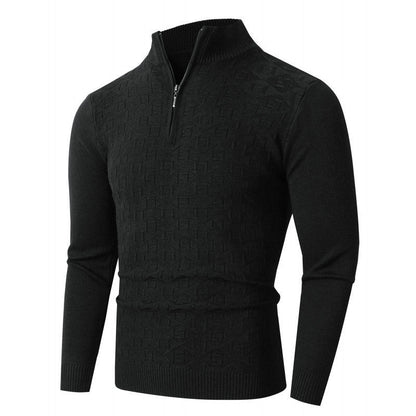 Herren Strickpullover Hochwertig mit Reißverschluss Modern