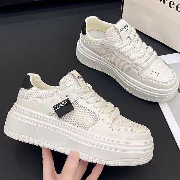 Damen Sneaker Bequem Atmungsaktiv Plateau Schuhe