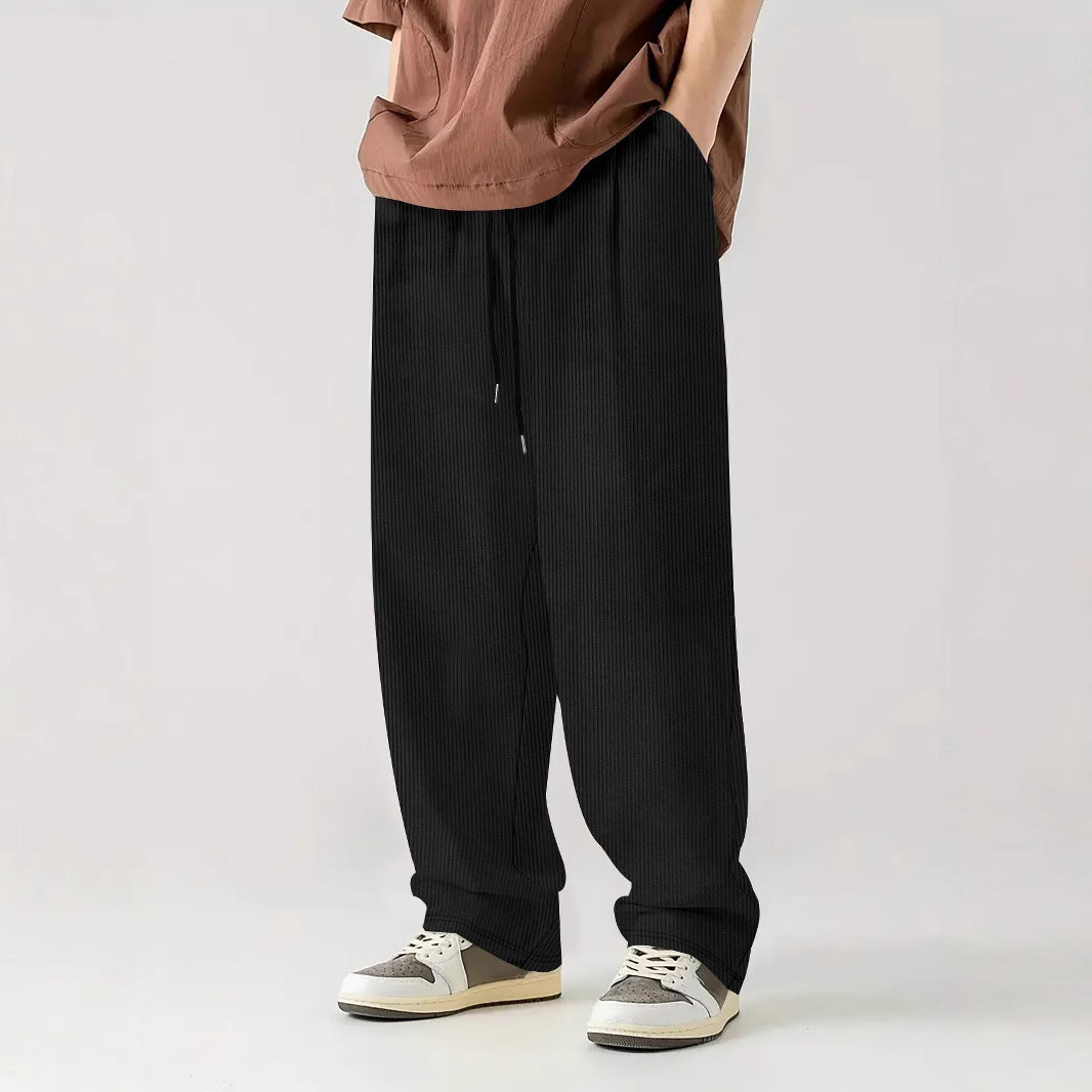 Bequeme Herren Ripp Hose Elastischer Bund Stretch