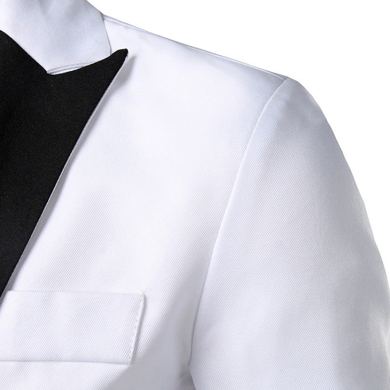 Herren Blazer Smoking Elegant Satin Spitze Modern