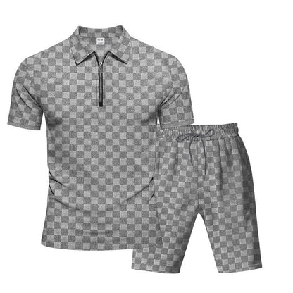 Herren Sportset KurzarmFunctional mit Strukturdesign Modern