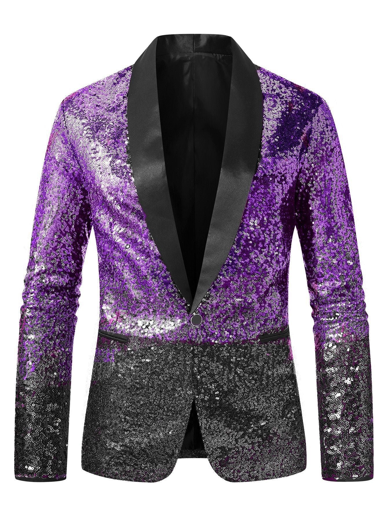 Glitzernder Herren Blazer Paillettenjacke Party
