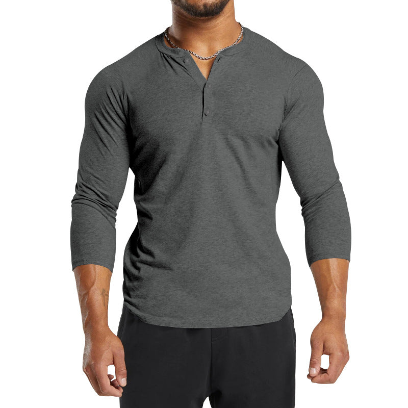 Herren Langarm T-Shirt atmungsaktiv Komfort Schnitt