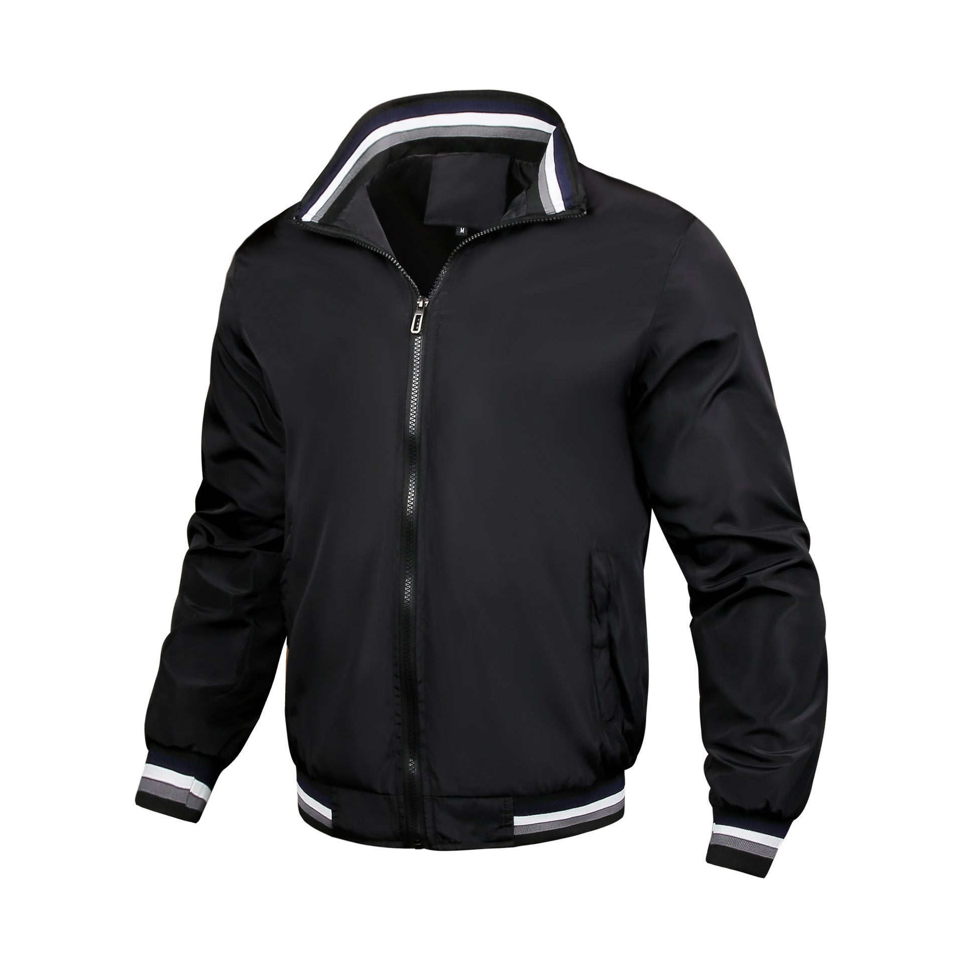 Herren Bomberjacke Sportlich Modern Mit Kontrastdetails - BerlinGlamour