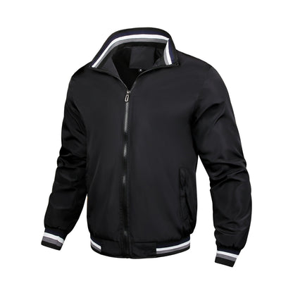 Herren Bomberjacke Sportlich Modern Mit Kontrastdetails - BerlinGlamour