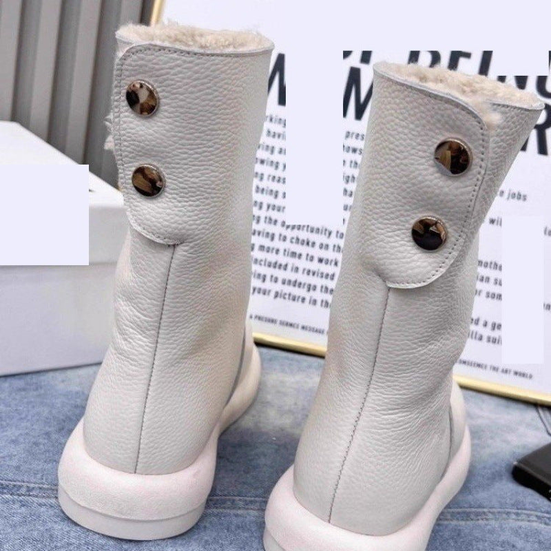 Damen Winterstiefel Warm Rutschfest Kuschelig Schnee Stiefel