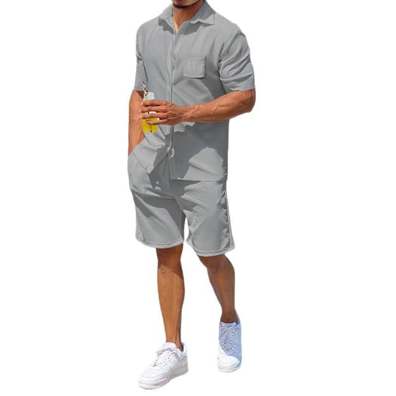 Herren Kurzoverall Lässig mit Taschen Sommer