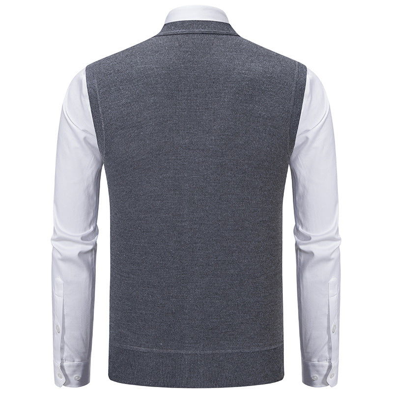 Herren Strickweste Classic Rautenmuster Elegante