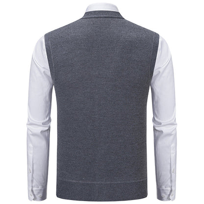 Herren Strickweste Classic Rautenmuster Elegante
