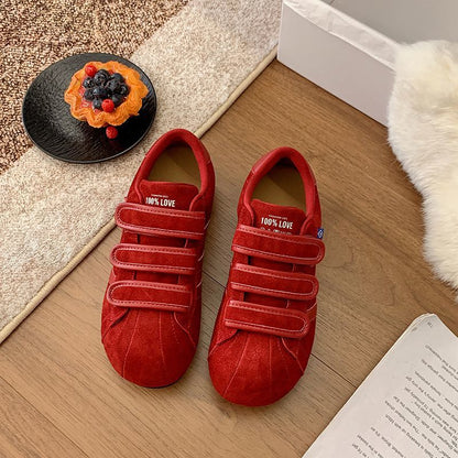 Damen Schuhe Klettverschluss Weich Bequem Komfort