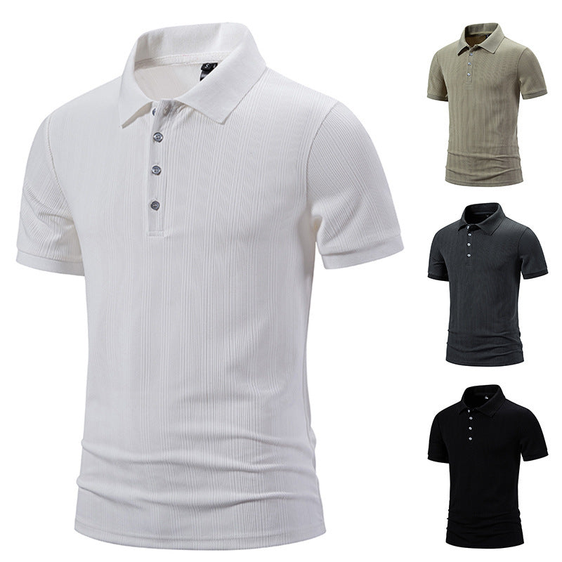 Herren Poloshirt Hochwertig Strukturiert Modern