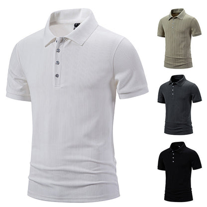 Herren Poloshirt Hochwertig Strukturiert Modern