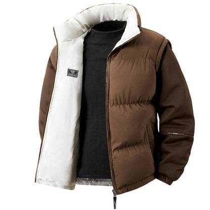 Herren Steppjacke Warm Isolierend Thermo