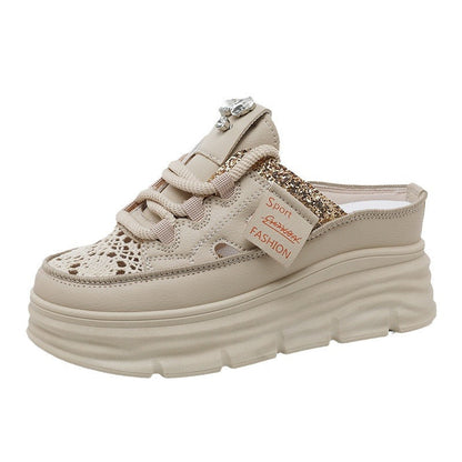 Damen Plateauschuhe Glitzer Design Hochzeitsschuhe