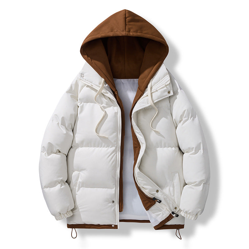 Herren Winterjacke Isoliert Pufferjacke Kapuze Verstellbar