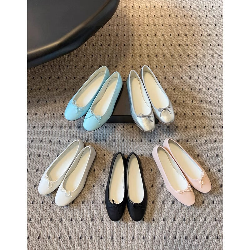 Ballerinas Damen Schleifen Detail Komfortabel - BerlinGlamour
