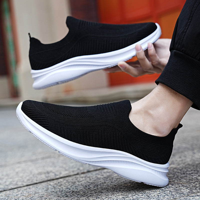 Damen Sneaker Bequem Atmungsaktive Laufschuhe Slip-On
