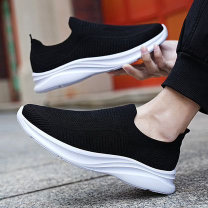 Damen Sneaker Bequem Atmungsaktive Laufschuhe Slip-On