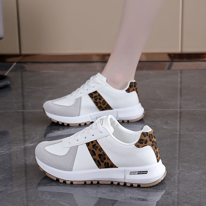 Damen Sneaker Sportlich Tiermuster Schuhe Trend