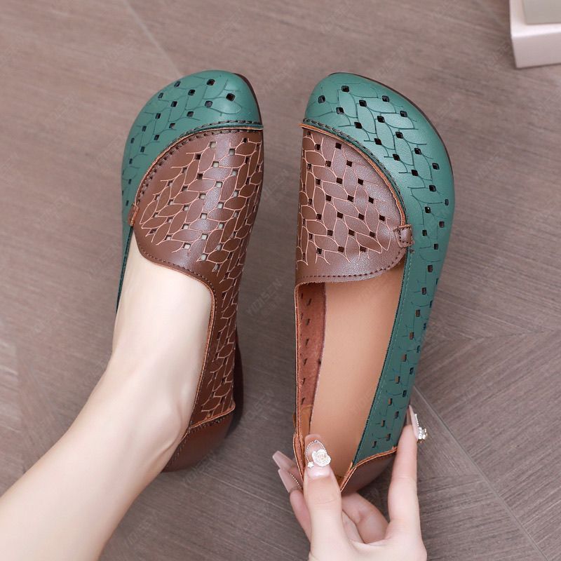 Ballerina Schuhe Damen Bequem Flechtendesign Sommer - BerlinGlamour
