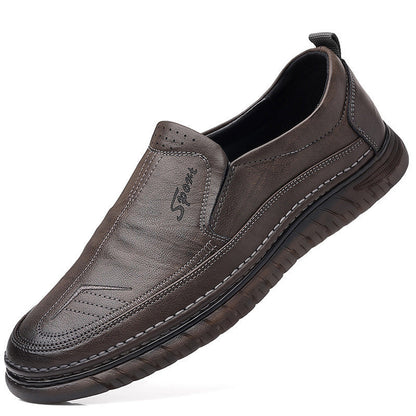 Damen Lederschuhe Slip-On Elegante Rutschfeste Sohle Schuhe Mode