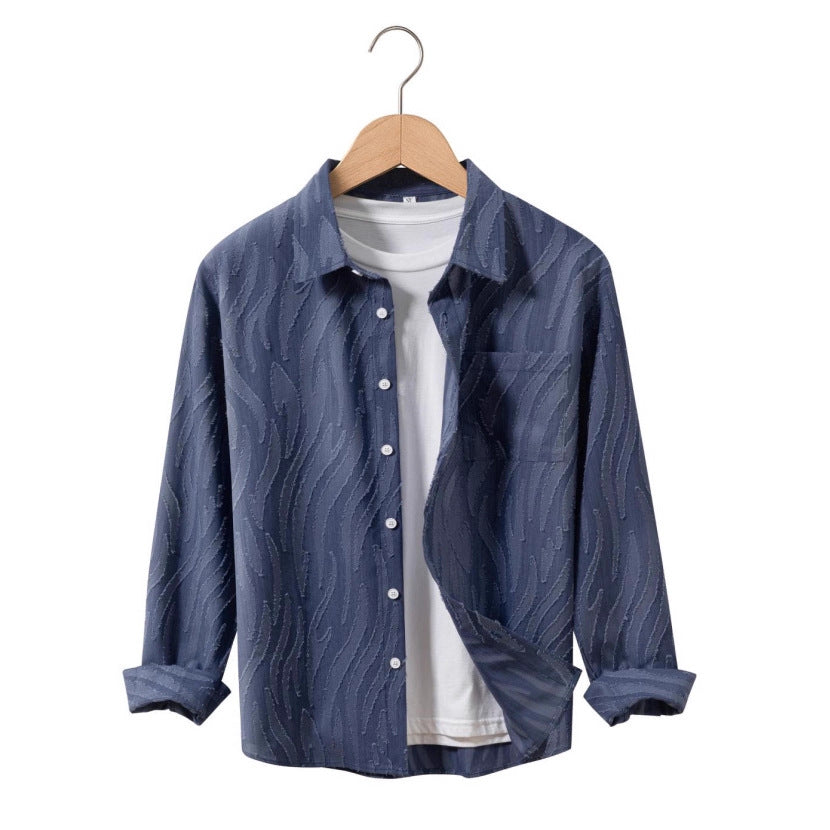 Herren Hemdjacke Lässig Design Modern