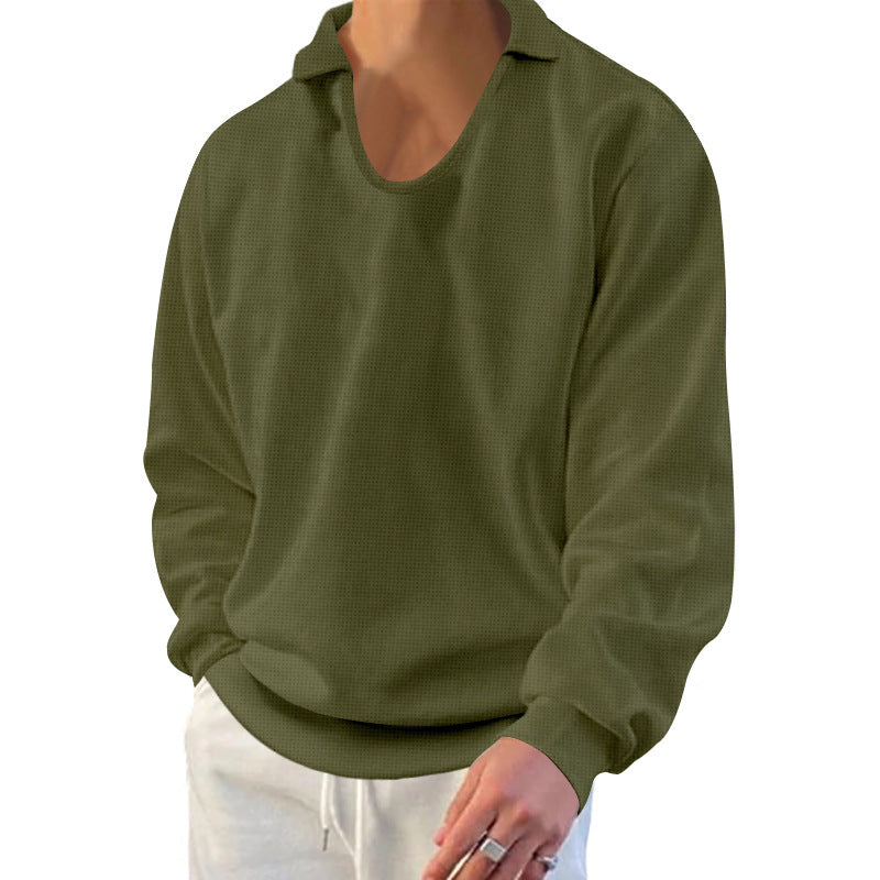 Herren Pullover Modern Strukturiert Lässig