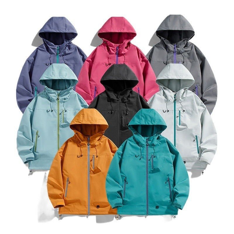 Herren Outdoorjacke Wasserabweisend Atmungsaktiv Funktionsjacke