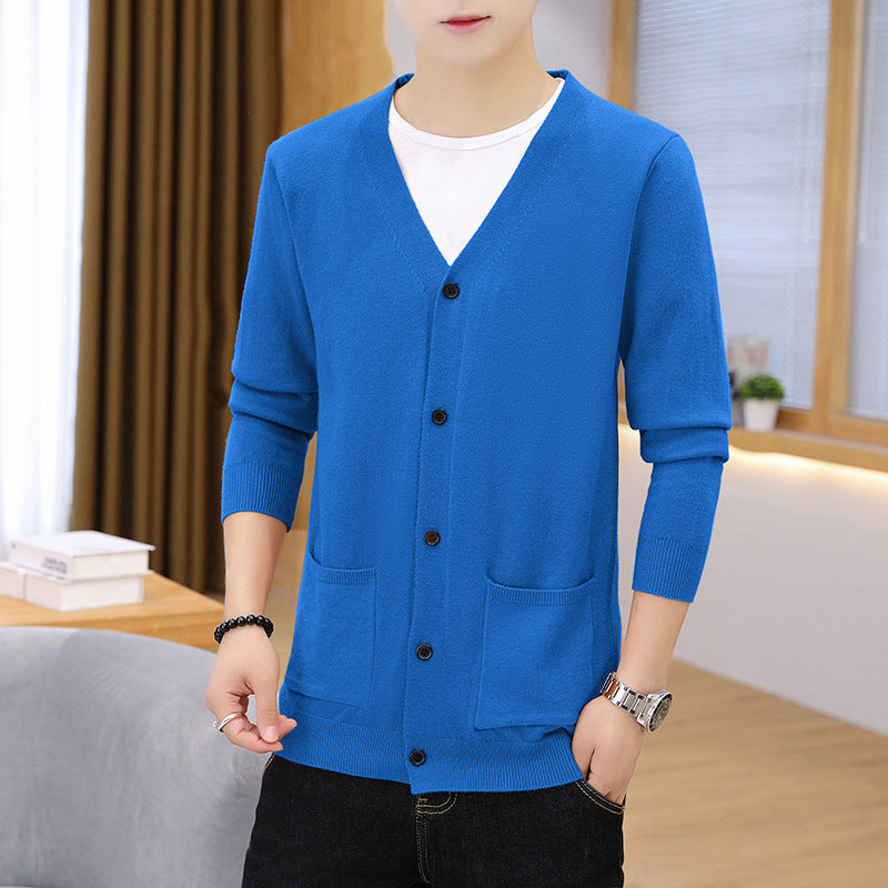 Herren Strickcardigan Leicht Eleganter Mit Taschen