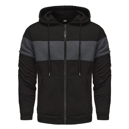 Herren Sportjacke Kapuzenjacke Atmungsaktiv Reißverschluss