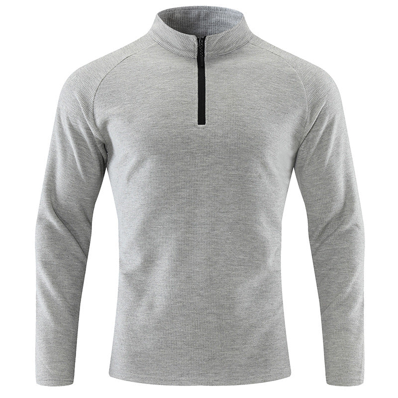 Herren Sportpullover Kurz Reißverschluss Funktionsfaser